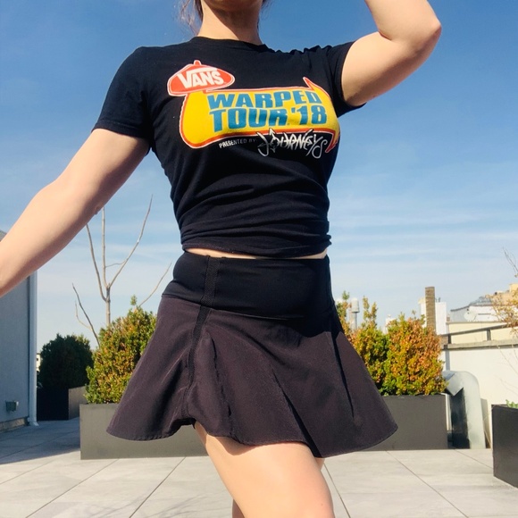 CRZ YOGA used Black Skort Vintage Unisex Shorts - Picture 6 of 11